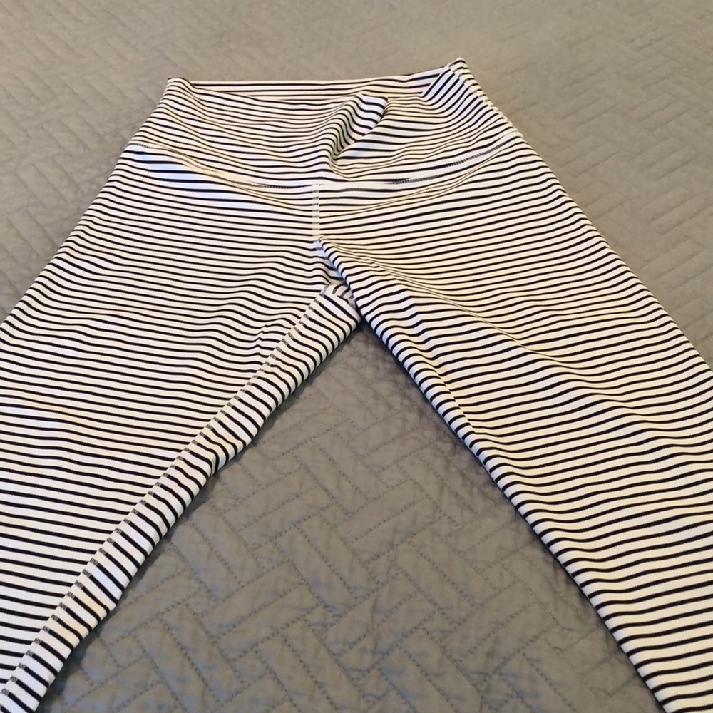 DYI Black and White Striped Leggings